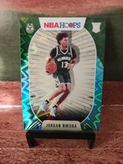 2020-21 Panini Hoops Teal Explosion Jordan Nwora #211 RC Milwaukee Bucks
